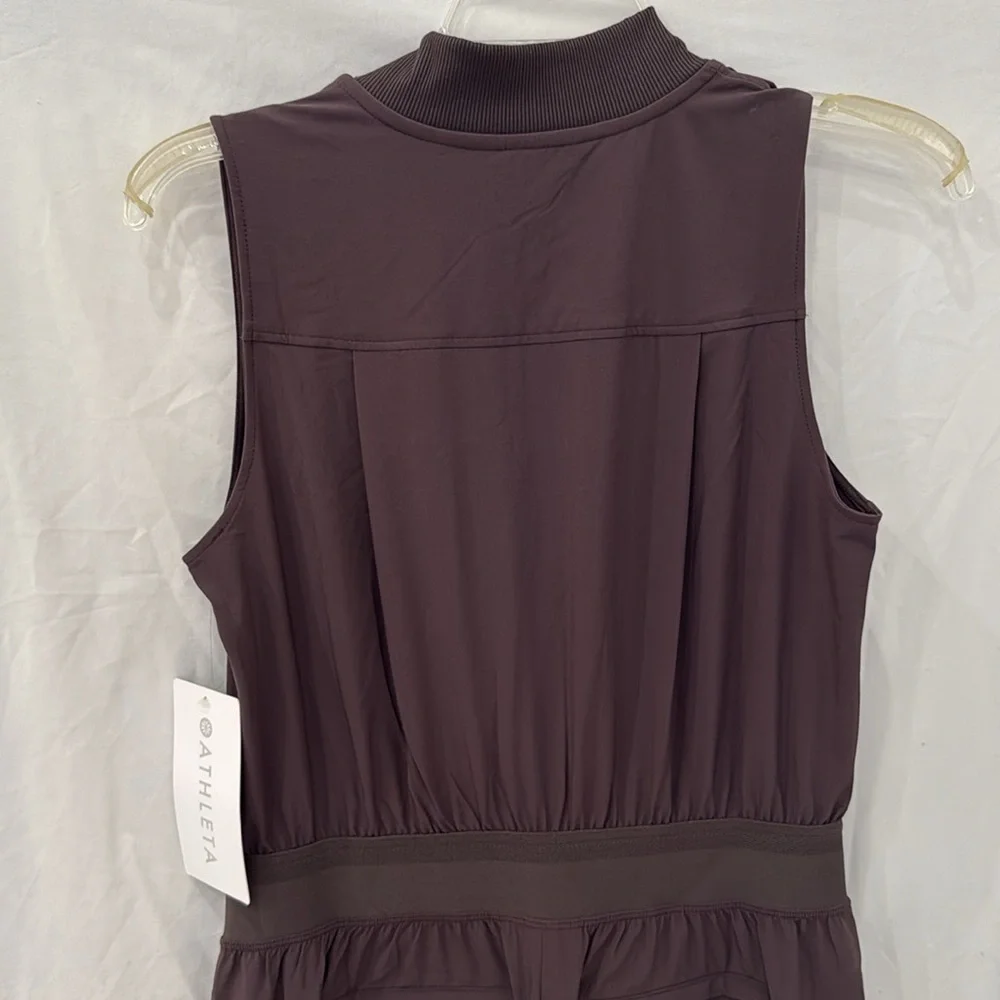New Athleta 12 Brooklyn Utility Jumpsuit Shale Size 2 - Picture 12 of 12